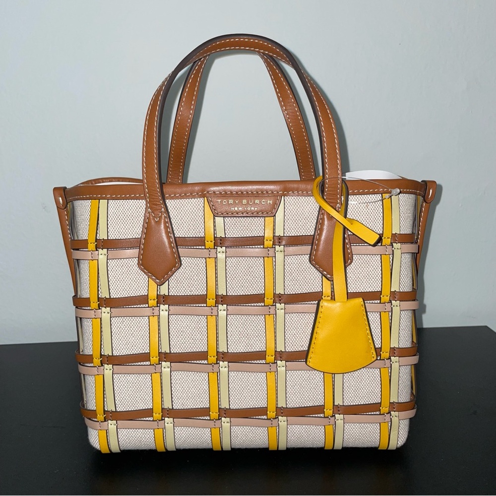 Tory Burch Small Woven Tote Bag